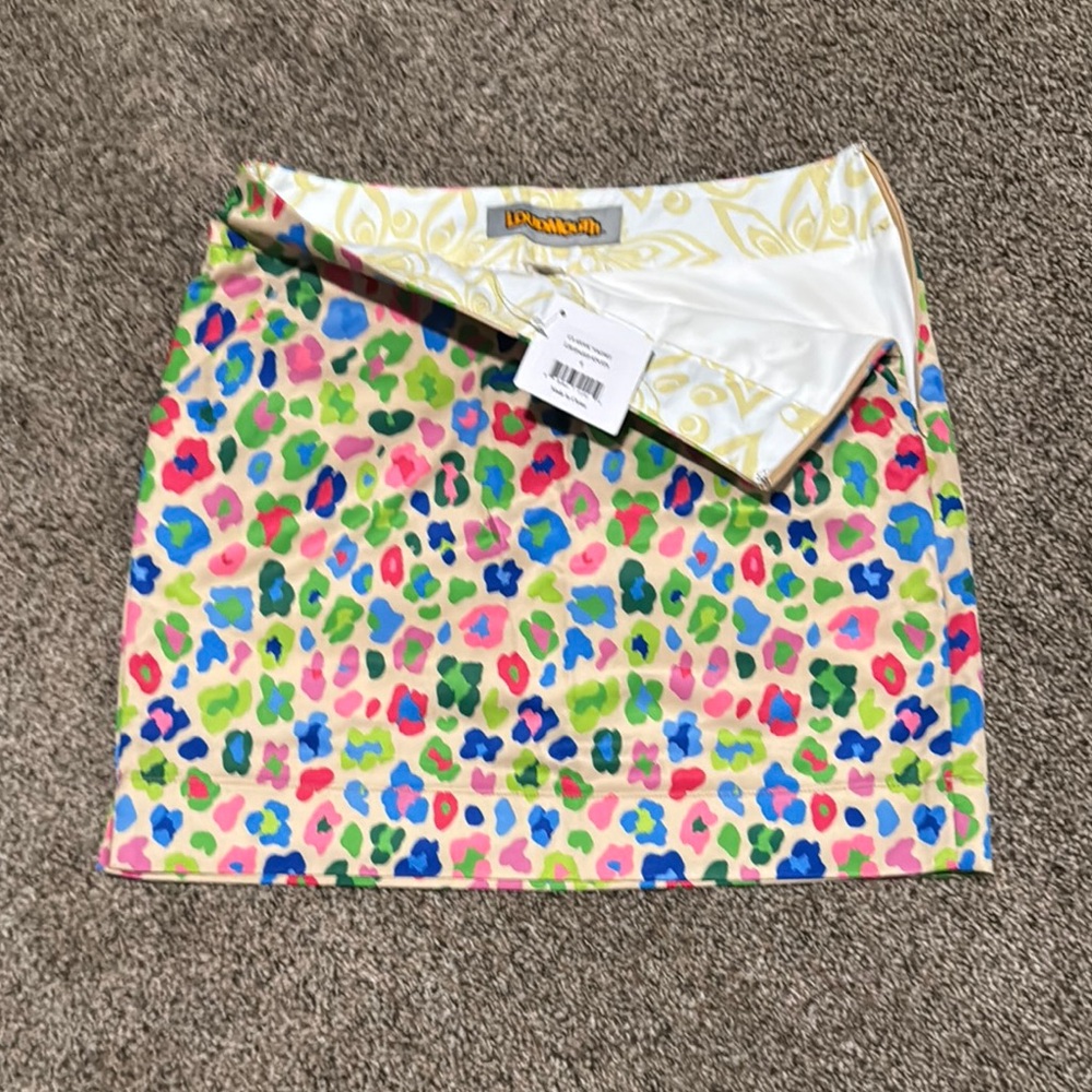 Loudmouth Leopard Spots Classic Skort - Women’s Size 0 - Golf Skirt - NWT